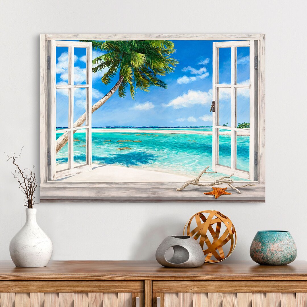 Leinwandbild Window on Tropical Bay von Remy Dellal