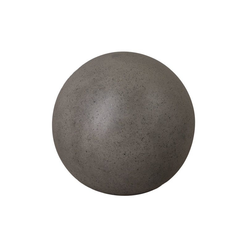 Efran Terrazzo Gazing Ball, Gray, 17" H x 20" W x 20" D