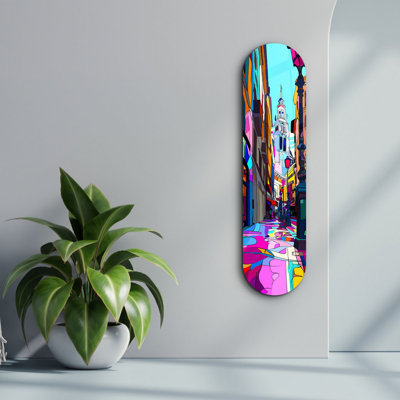 Peinture décorative en verre trempé