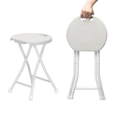Chaise visiteur pliante robuste - capacité de 600 lb, métal léger et plastique, pieds antidérapants, poignée intégrée - bureau, réception, cuisine, camping - paquet de 4