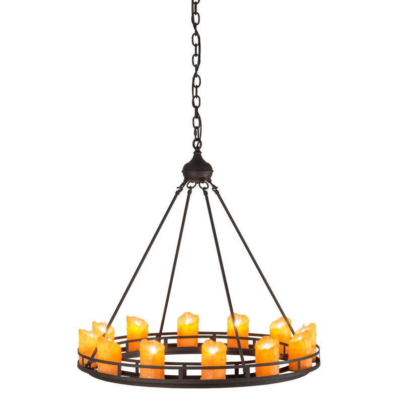 Rustic Lodge 12 - Light Chandelier