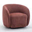 Fauteuil demi-tonneau pivotant rembourré Aunna-265042433