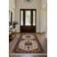 Madeline Collection Digital Print Cotton-Polyester Brown Colourful Moroccan Rug-1177901556