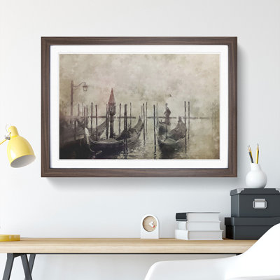 Gondolas in Venice Vol.1 - Picture Frame Painting