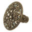Juliane Grace large knob with 17 Swarovski Clear& Aquamarine Crystalsin Antique Brass-502282053