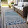 Machine Washable Indoor/Outdoor Christain ACN1368 Gray Rug
