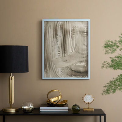 Earth Markings I, reproduction encadrée - bois massif