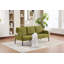 Oversized Loveseat Sofa With Plush Cushioning, Modern Corduroy Upholstery, Sturdy Metal Legs, Convenient Side Pockets, And Compact Multi-Space Adaptability.-825793578