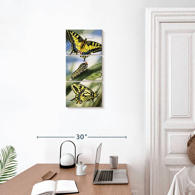Papillons, H 27 po x l 12 po