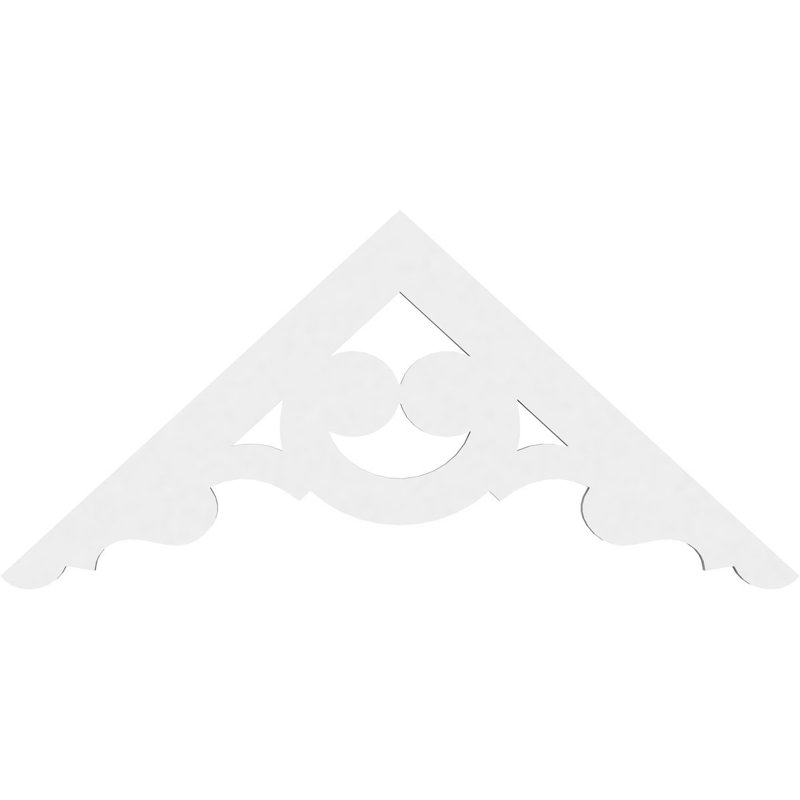 Robin Signature Urethane Gable Pediment, Primed Tan, 16.5"H x 36"W, 11/12