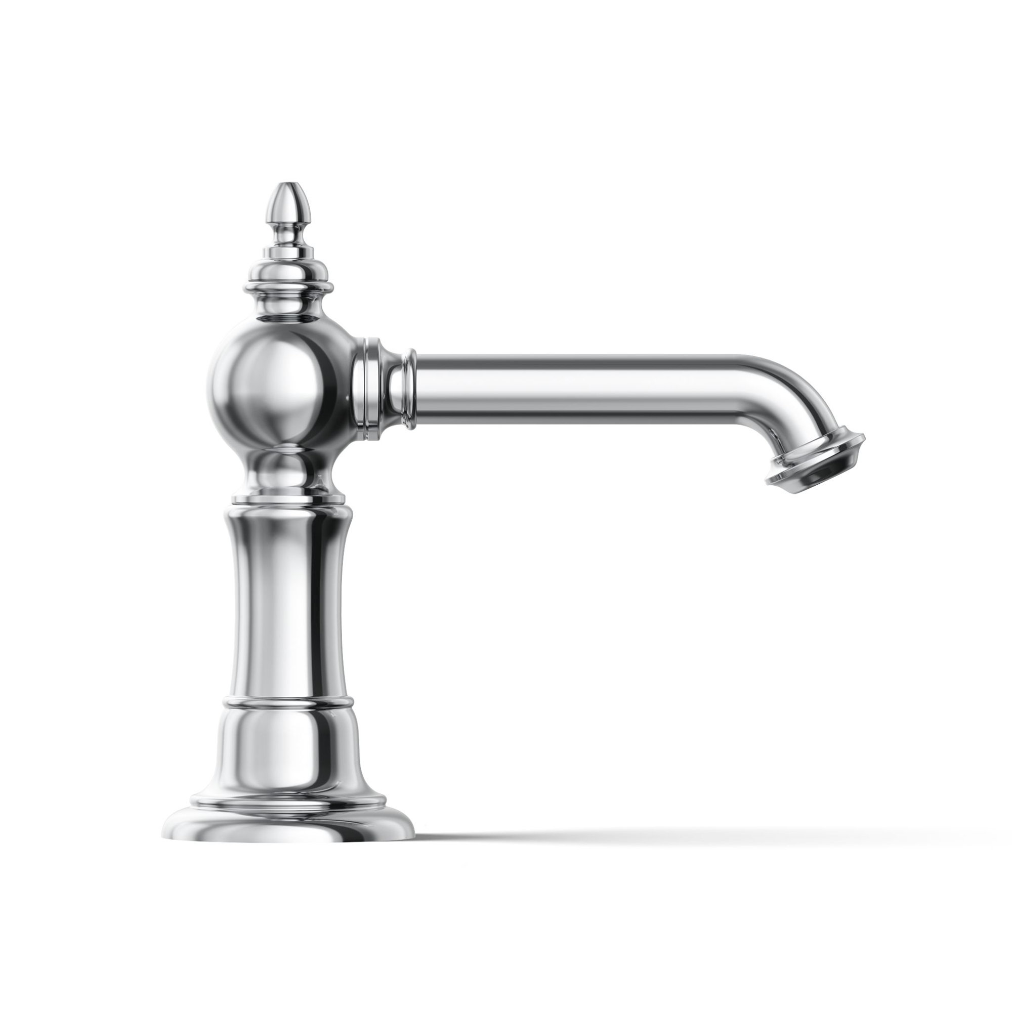 Artifacts Single Hole Bathroom Faucet with Drain Assembly, Polished Chrome