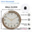 Horloge murale nautique en corde style nautique - 12 po