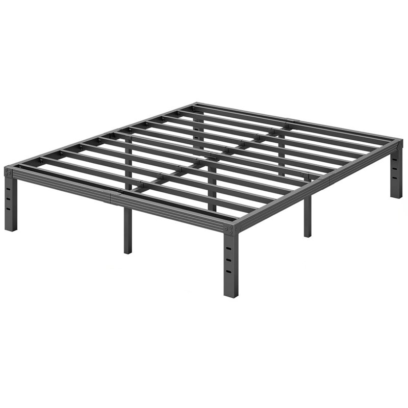Black Heavy Duty Metal Queen Platform Bed Frame