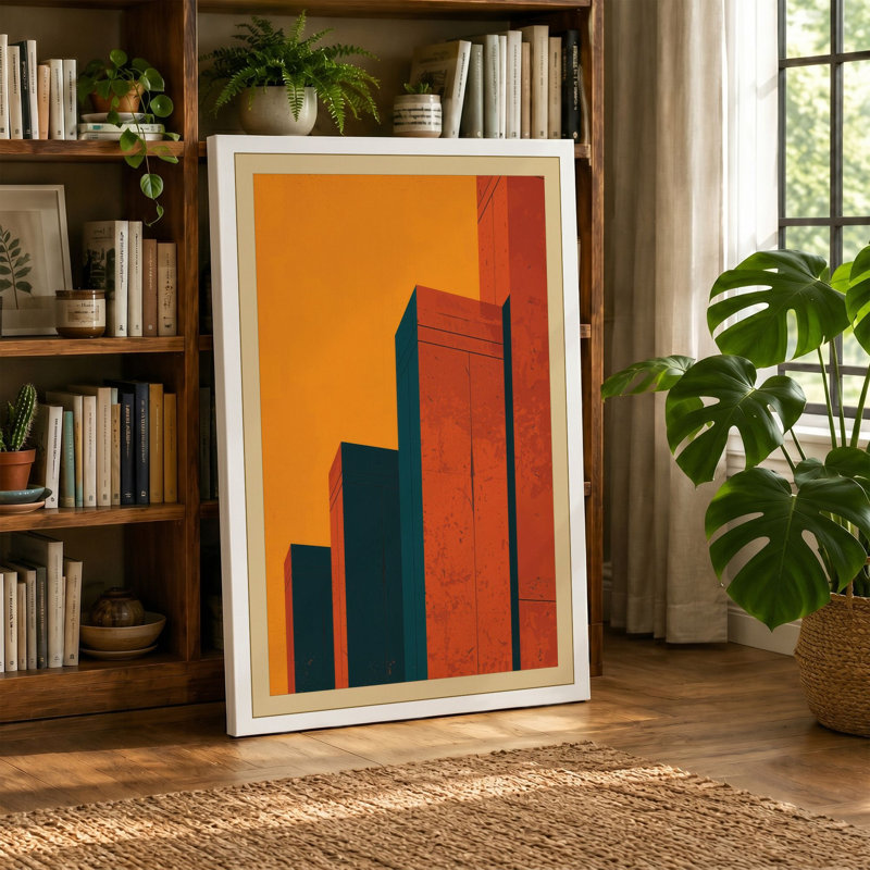 Urban Geometry Modern - Wrapped Canvas, 24x16 - 61.0 x 40.6 cm, White Border