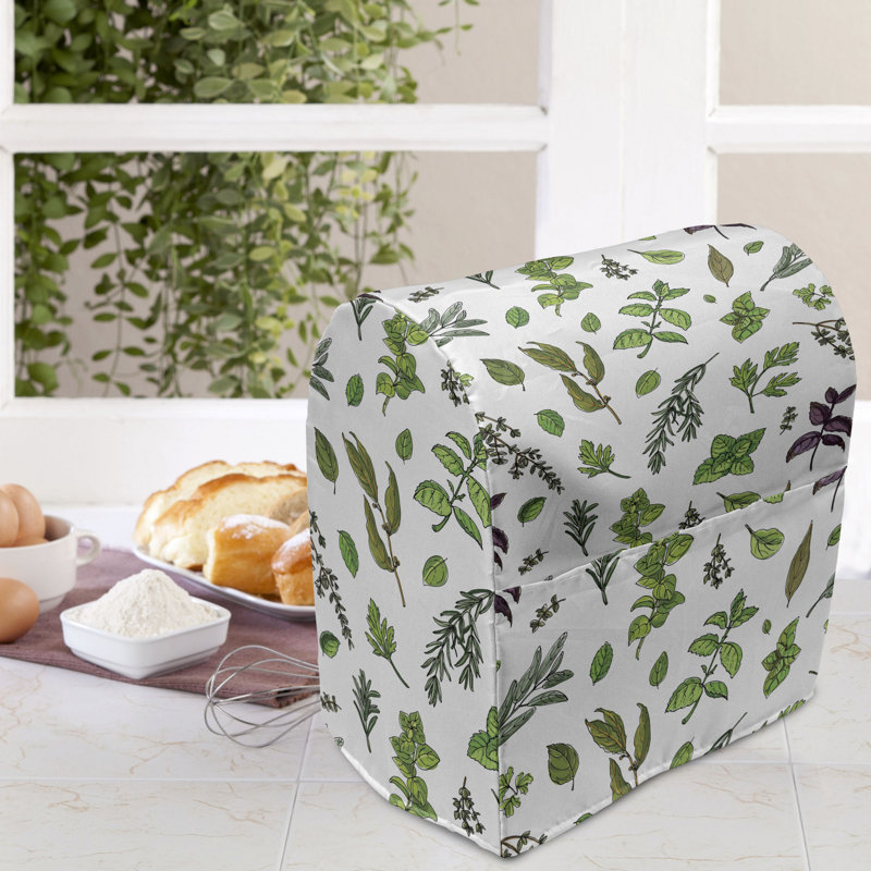Housse pour batteur sur socle vert olive / prune / blanc East Urban Home