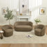 Ensemble de salon rembourré 3 pièces avec causeuse et fauteuil Boucle