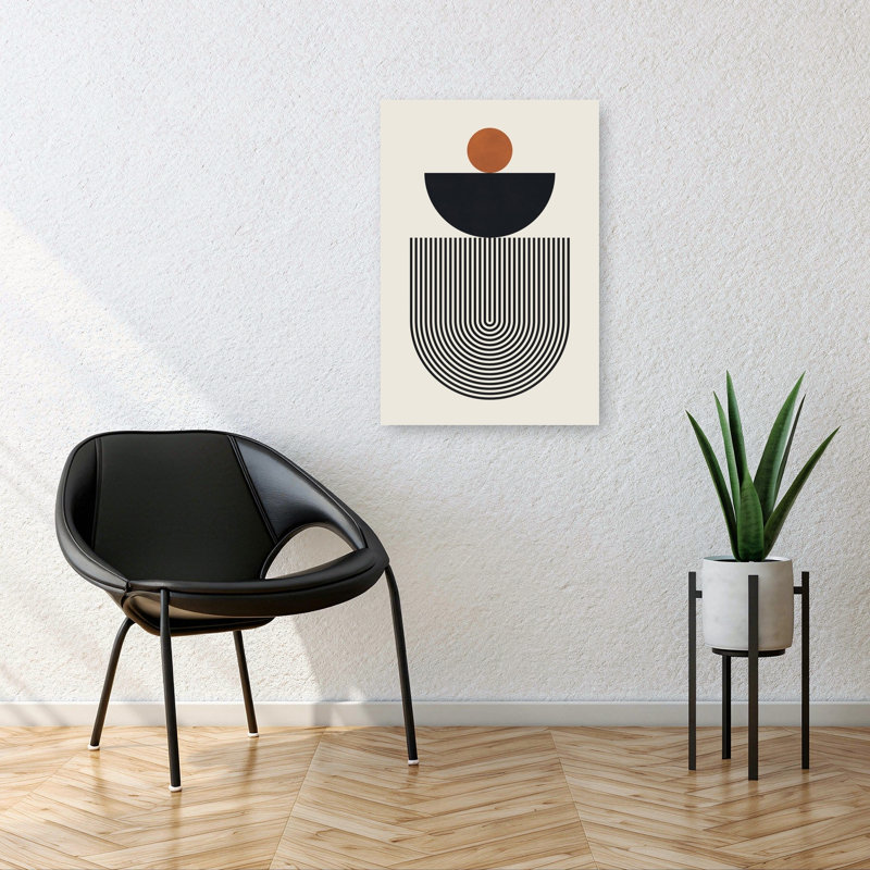 Reproduction d'art mural moderne abstrait moderne en terre cuite, H 36 po x l 24 po
