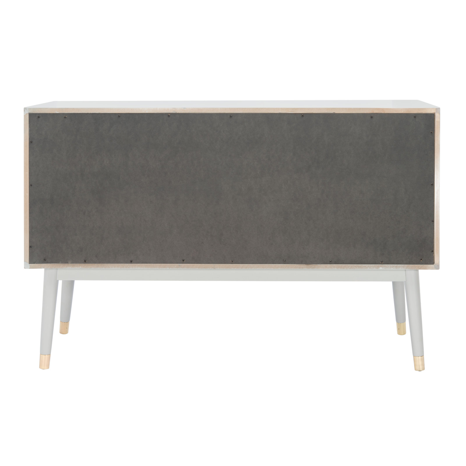 Samuel 56 " Double Dresser, Gray/Brass