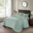 Reversible Bedspread Set Seafoam Queen