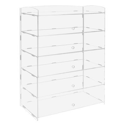 24.4" H x 18.7" W Acrylic Retail Display Cases
