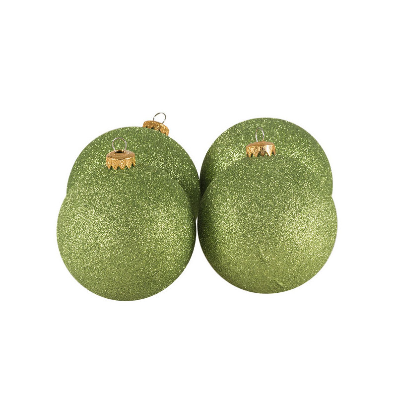 10cm Bauble, Lime Green