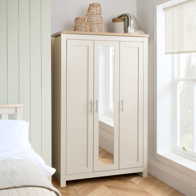 Portico 3 Door Manufactured Wood Wardrobe