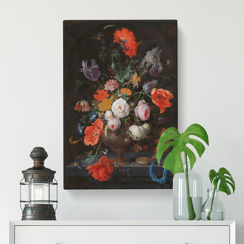 Still Life with Flowers Vol.2 by Abraham Mignon - Wrapped Canvas, 60cm H x 40cm W x 3cm D