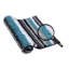 Ensemble de tapis de salle de bain 100% polyester à rayures lavables à la machine 5 pièces Griffie Collection-304383491