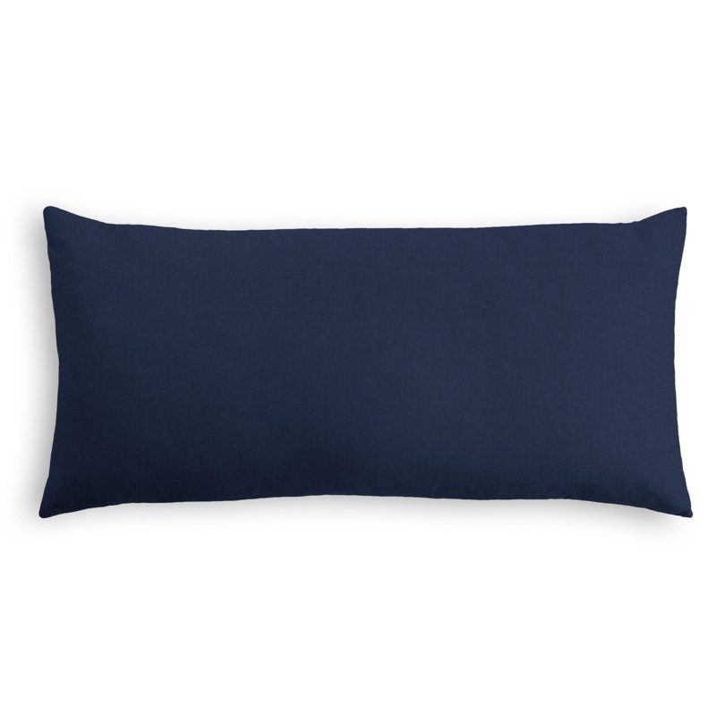 Housse de coussin rectangulaire et insert, 12 po x 18 po, Indigo