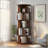5-Tier 360° Rotating Bookshelf Tower - Space-Saving Round Spinning Display Shelf for Bedroom, Living Room, Home & Office