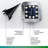 Silver/Stainless Steel Low Voltage Solar Powered Integrated LED Pathway Light Pack