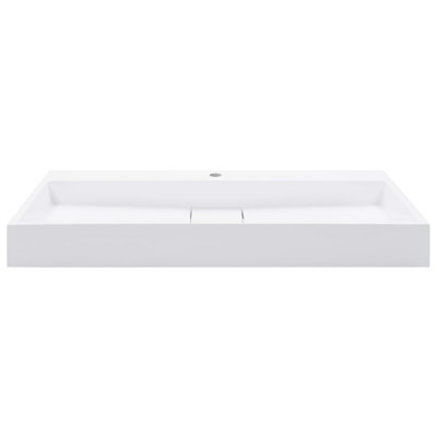 Belfry Bathroom Matanna White Ceramic Rectangular Sink
