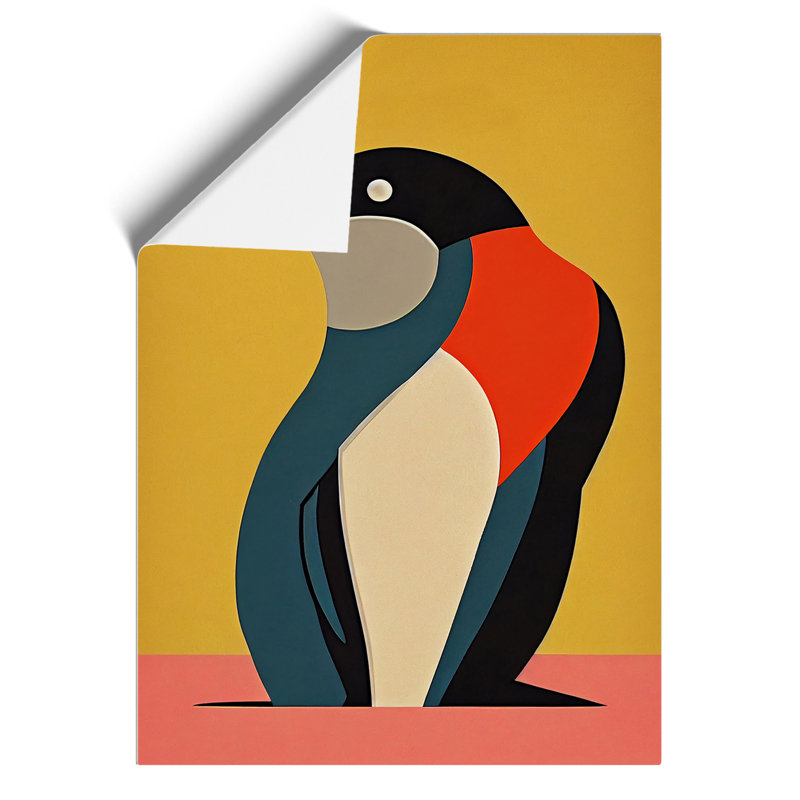 XV1022-3467X Penguin Abstract No.3 - Print, No Matte, 42cm H x 29.7cm W, Paper