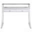 Bureau d'écriture blanc brillant, 2 tiroirs