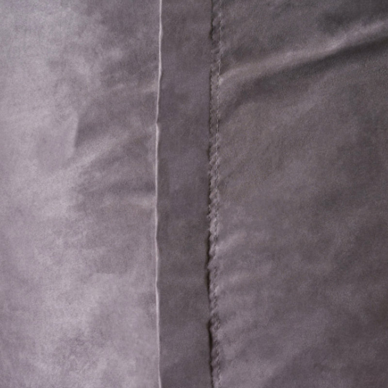Nest 6.5 Foot Cylindrical Suede Bean Bag, Charcoal Microfiber
