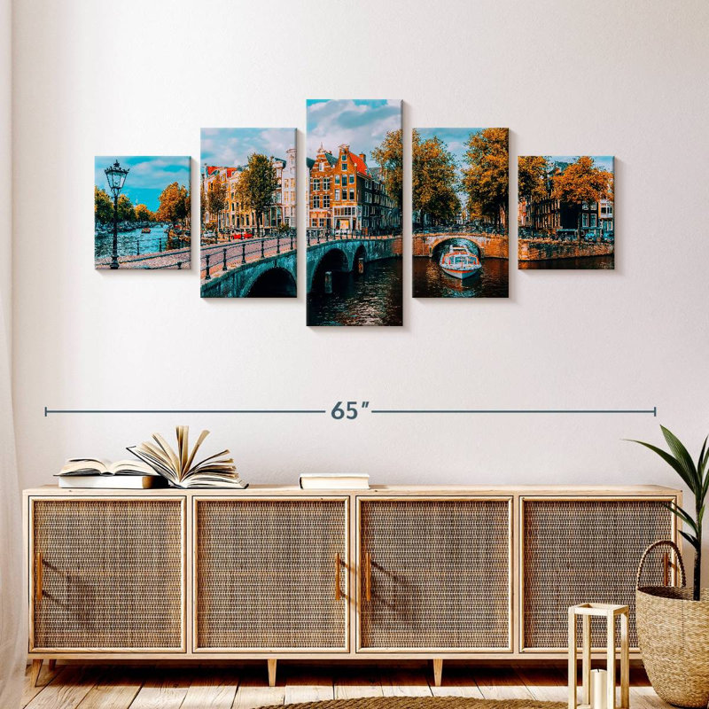 Amsterdam Canal, H 24 po x l 55 po