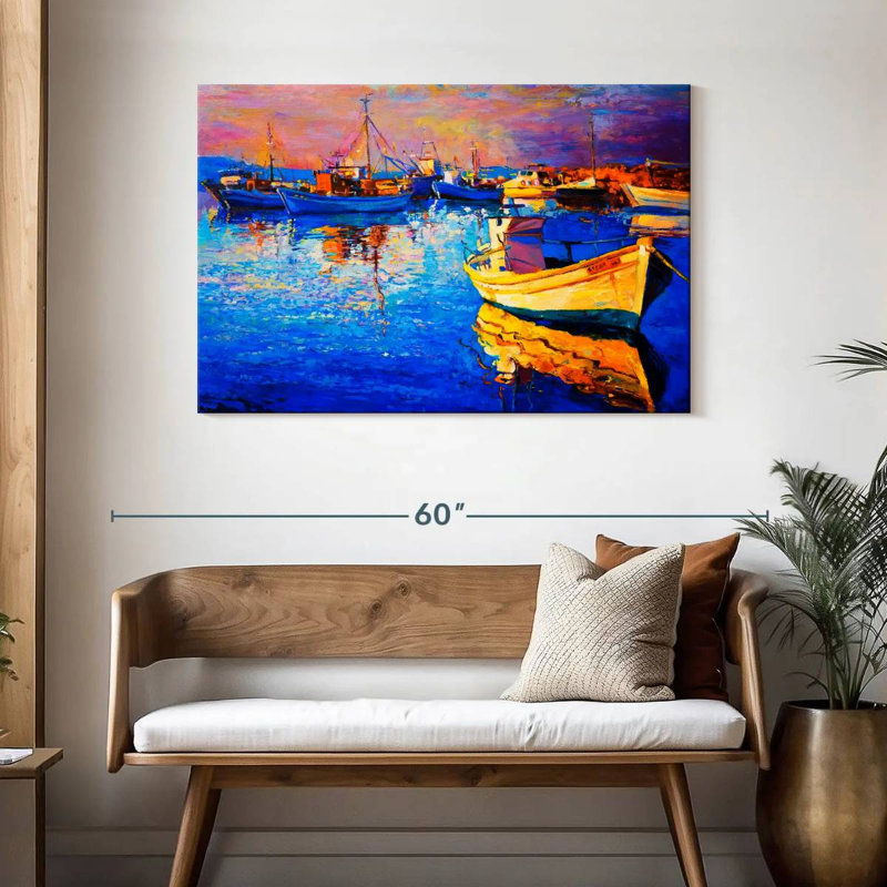 Mehar Sunset Oil, 30" H x 45" W