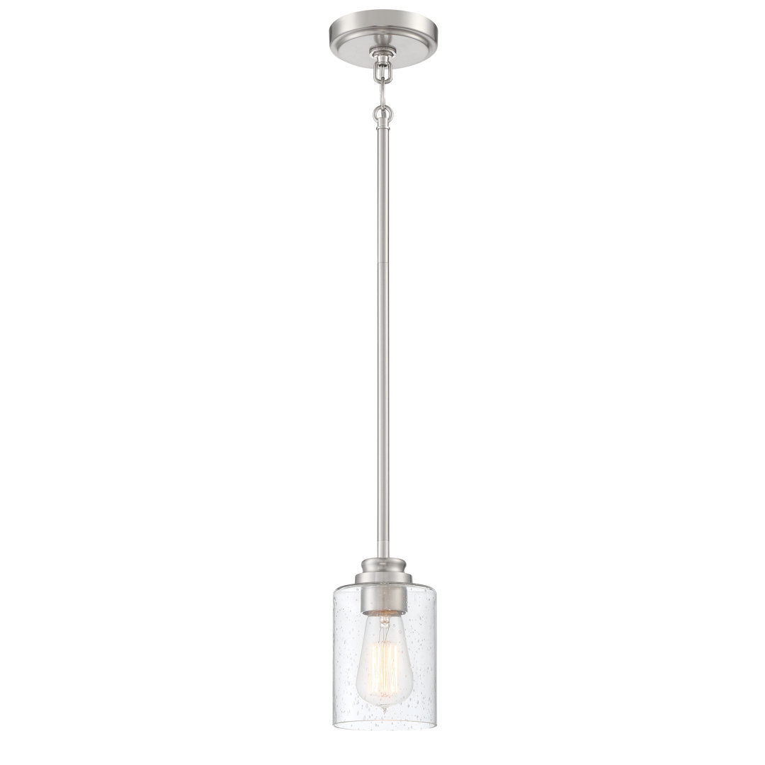 1 - Light Single Cylinder Pendant Craftmade Shade 