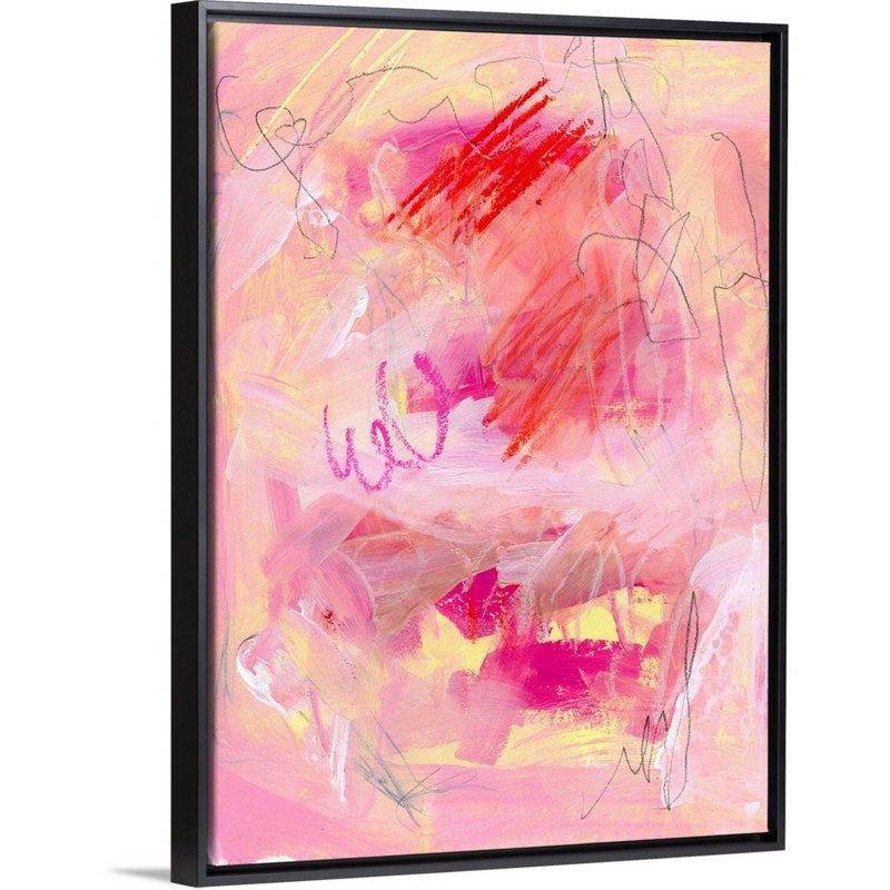 «Chroma Pink I» par Jennifer Paxton Parker - reproduction de photo, Cadre noir, H 42 po x l 32 po x P 1,75 po