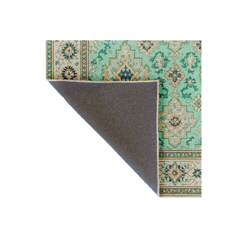 Tapis gris tissé traditionnel Mosso, 4'11" x 7'7"
