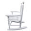 Chaise berçante blanche pour enfants - Intérieur ou extérieur - Convient aux enfants - Durable