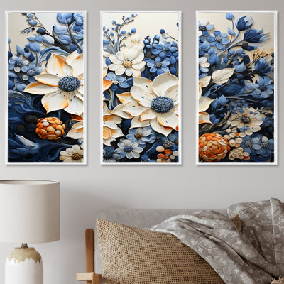 Blue Bonnets Simplicity Meadow IV - Blue Bonnets Wall Decor Set