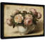Reproduction d'art encadré noir, pivoines en fleurs, style impressionnisme-1835299567