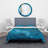 Abstract Marble Composition In Blue II - Modern Duvet Cover Set - Microfiber Polyester-66388499