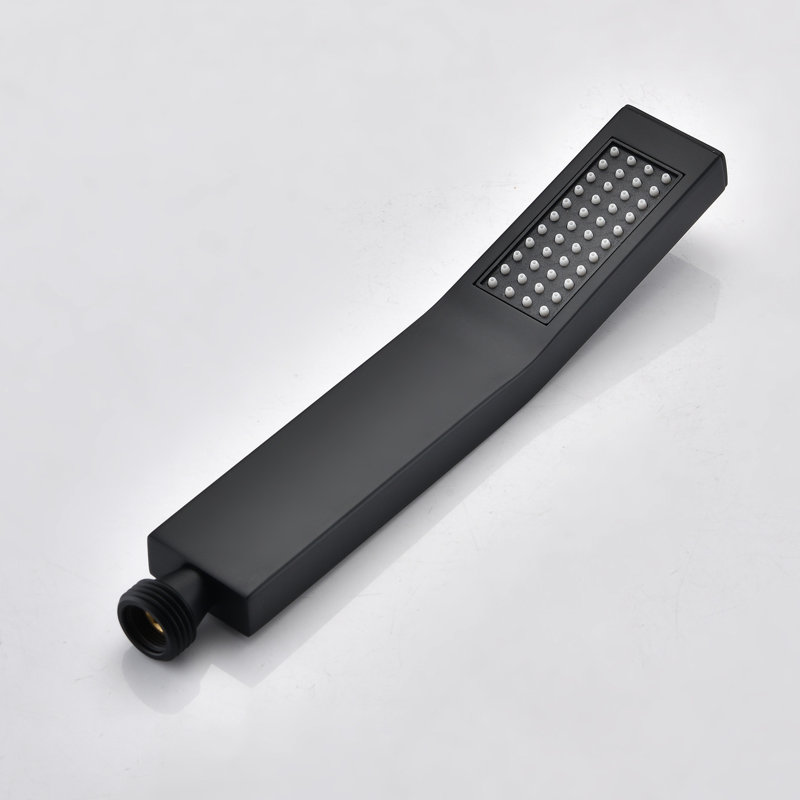 Matte Black Ceiling Mounted Shower - Handheld & 16" Head Long-lasting Performance, High In With Modern Flair