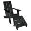 Chaise Adirondack en plastique avec repose-pieds Byrnes-1795683002