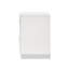 Table de chevet 2 tiroirs Sleek White