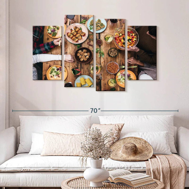 Yarlin Cozy Rustic Dinner, 32" H x 52" W