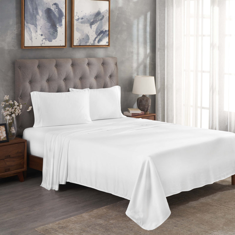 Lit de poche modulaire modulaire de Beechwood, Blanc, Ensemble de draps très grand avec drap-housse et 