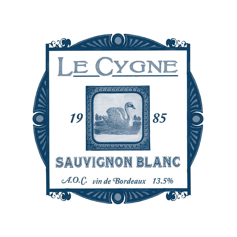Indigo Wine Labels VIII 1 Piece Wrapped Canvas Wall Art, 45.72cm H x 45.72cm W x 1.905cm D